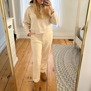 Zara Tracksuit Cream Size L